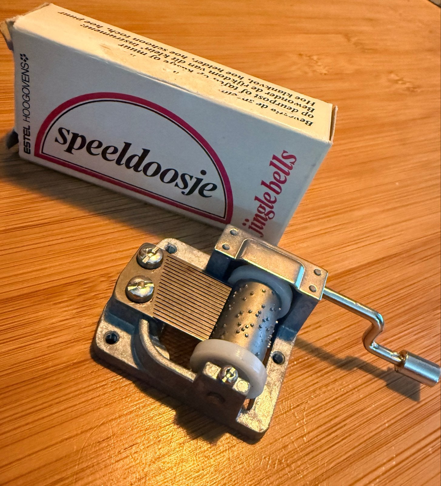 Vintage Estel Hoogovens Speeldoosje - Jingle Bells, Hobby en Vrije tijd, Ophalen of Verzenden, Zo goed als nieuw