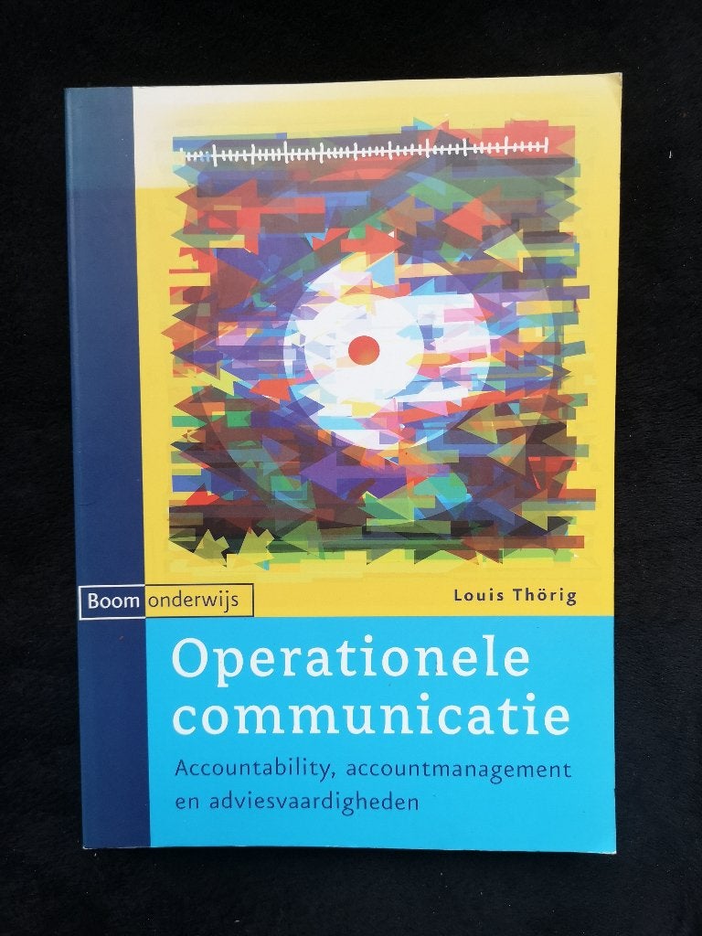 Louis Thörig, Operationele Communicatie, Ophalen of Verzenden, Alpha, Zo goed als nieuw, HBO