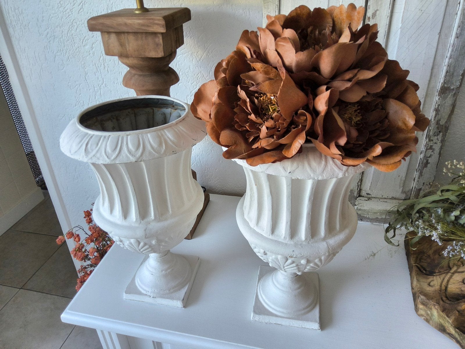 Oude brocante vaas, Ophalen, Gebruikt