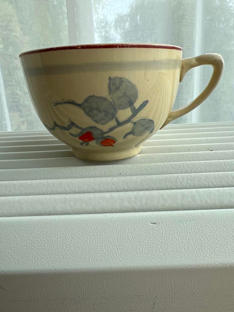 Vintage Johnson Bros England kopje met bloemmotief, Antiek en Kunst, Antiek | Servies los, Ophalen of Verzenden