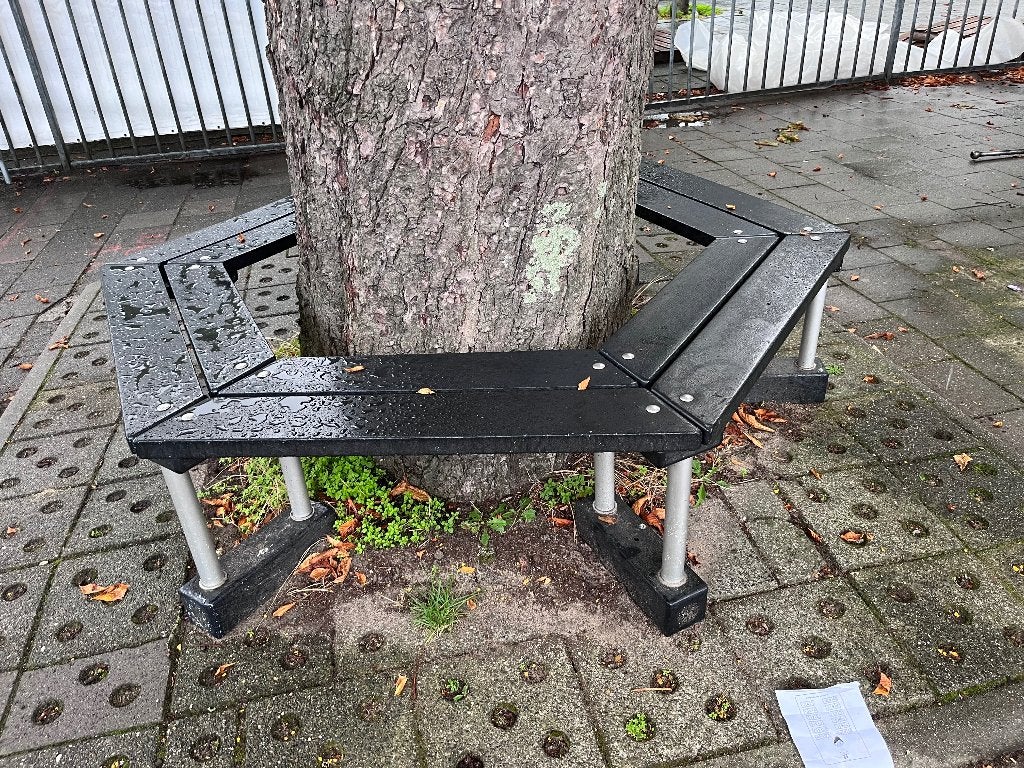 Tuin bankje, Tuin en Terras, Ophalen of Verzenden, Gebruikt, Kunststof