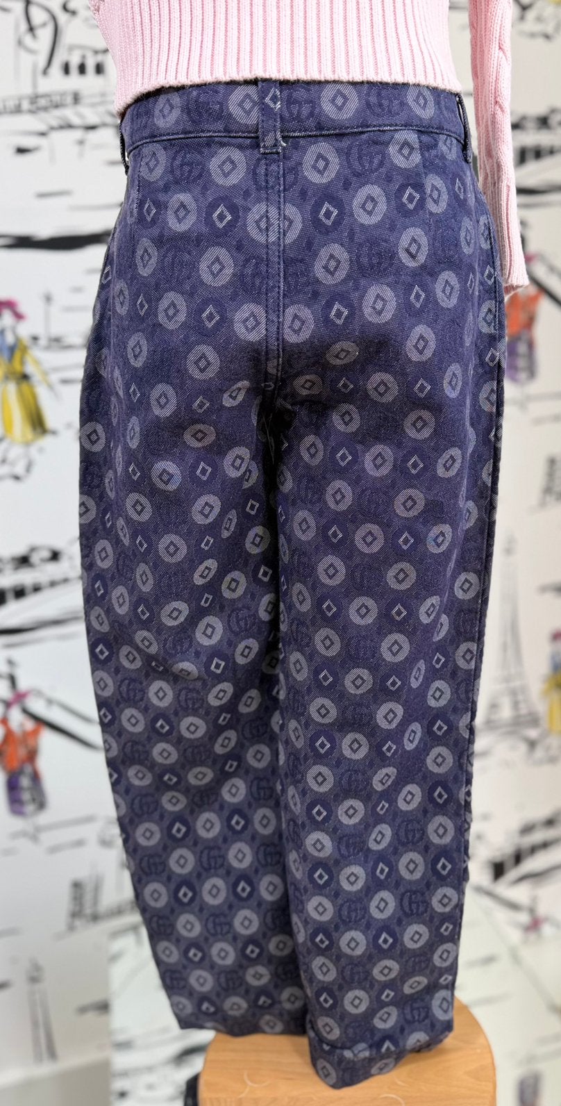 Gucci kids GG barrel broek jeans maat 8 NIEUW (450 euro), Broek, Jongen of Meisje, Gucci, Gucci
