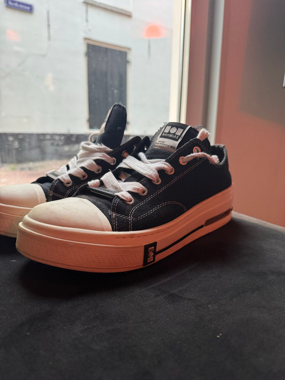 Nahmias Five-O Sneakers Maat 42, Ophalen of Verzenden, Gedragen, Zwart, Sneakers of Gympen
