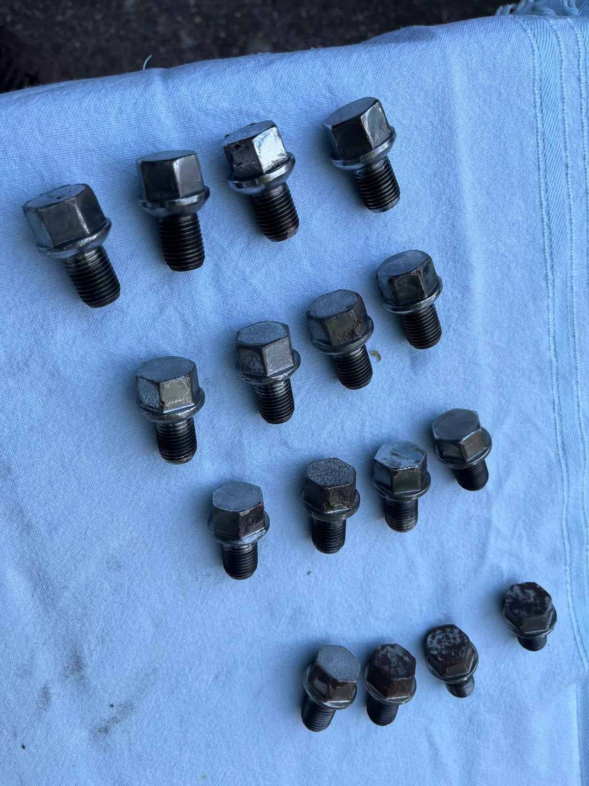 16x chroom wielbouten M14 fijn, Ophalen of Verzenden