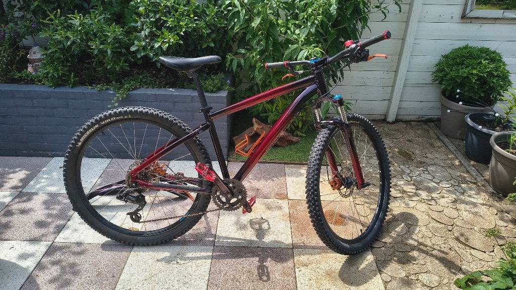 mtb fiets, Fietsen en Brommers, Gebruikt, Hardtail, Heren, Schijfrem