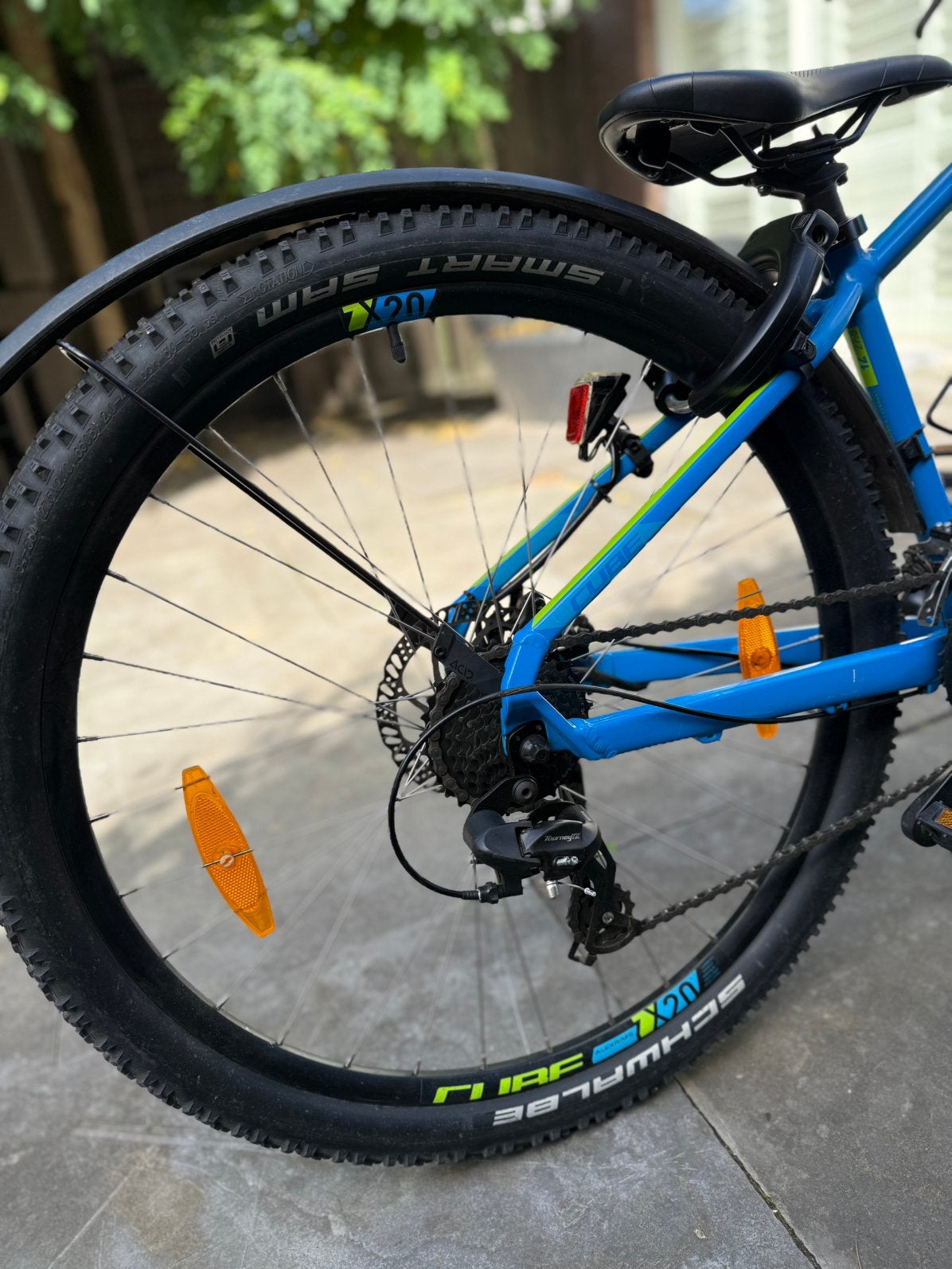 Foto 5 van CUBE Aim mountainbike blauw/groen – junior / kleine maat