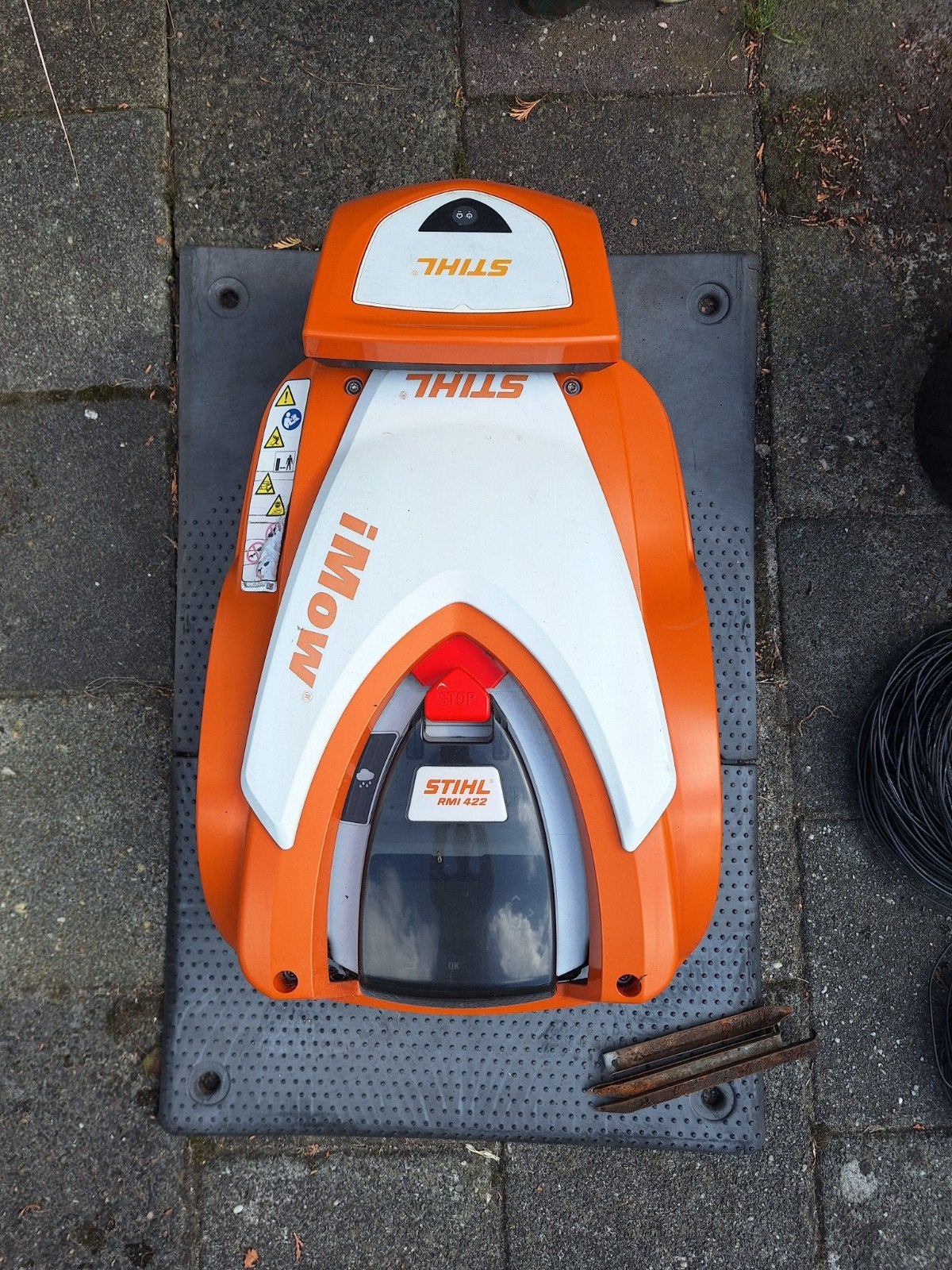 Stihl iMow RMI 422 Robotmaaier met installatiekit, Ophalen, Gebruikt, Stihl