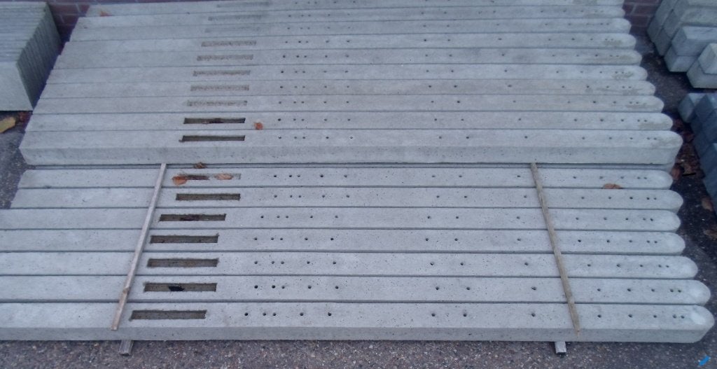 palen betonpalen schutting betonplanken antraciet platen, Ophalen, Nieuw, 250 cm of meer, Palen
