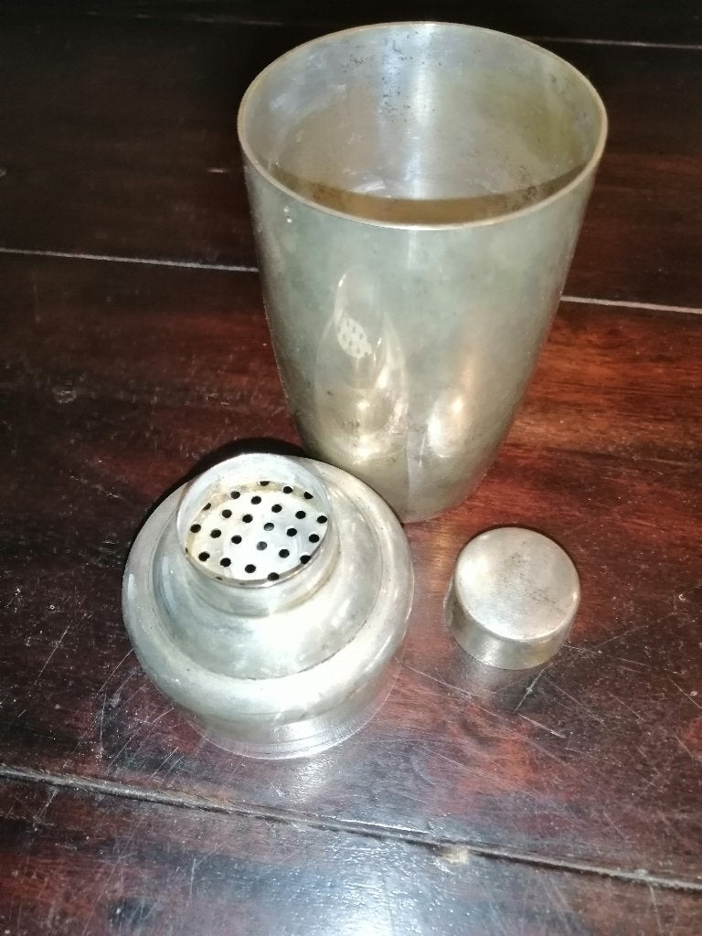 Verzilverde cocktailshaker Juwel Koln, 17 cm hoog, Overige typen, Zilver, Ophalen of Verzenden, Zo goed als nieuw