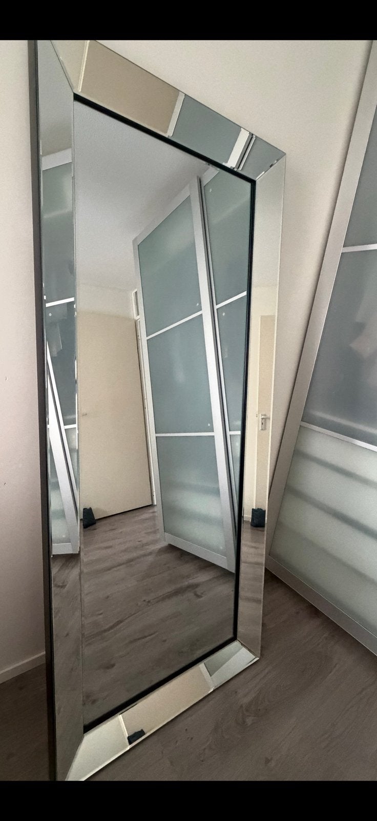 Spiegel, Huis en Inrichting, Woonaccessoires | Spiegels, Ophalen, Zo goed als nieuw, 75 tot 100 cm, 150 tot 200 cm