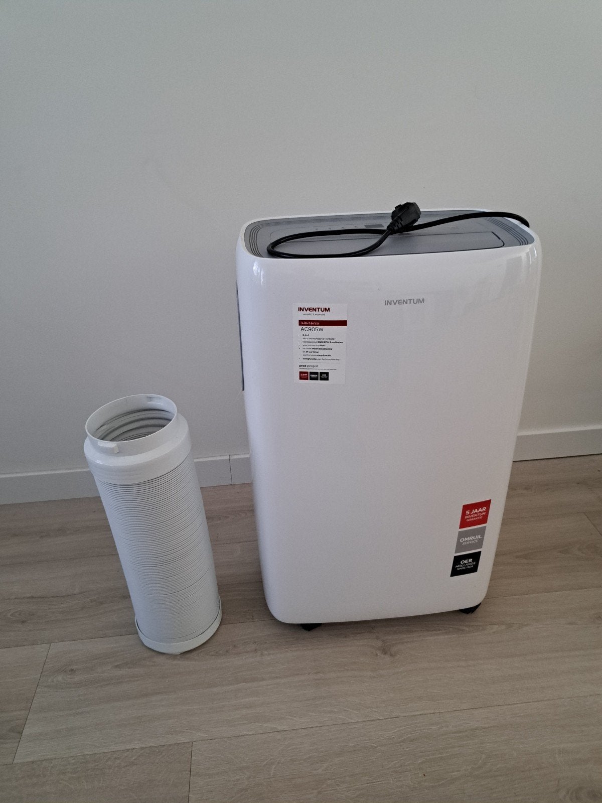 Inventum AC905W 3-in-1 Mobiele Airco -,, Ophalen, Timer, 3 snelheden of meer, Zo goed als nieuw