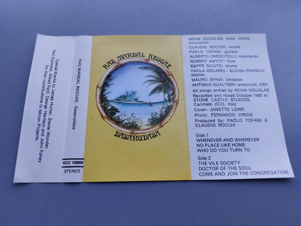 DASANUDASA - RAS MANDAL REGGAE (MC), Cd's en Dvd's, Cassettebandjes, Overige genres, 1 bandje, Ophalen of Verzenden, Zo goed als nieuw