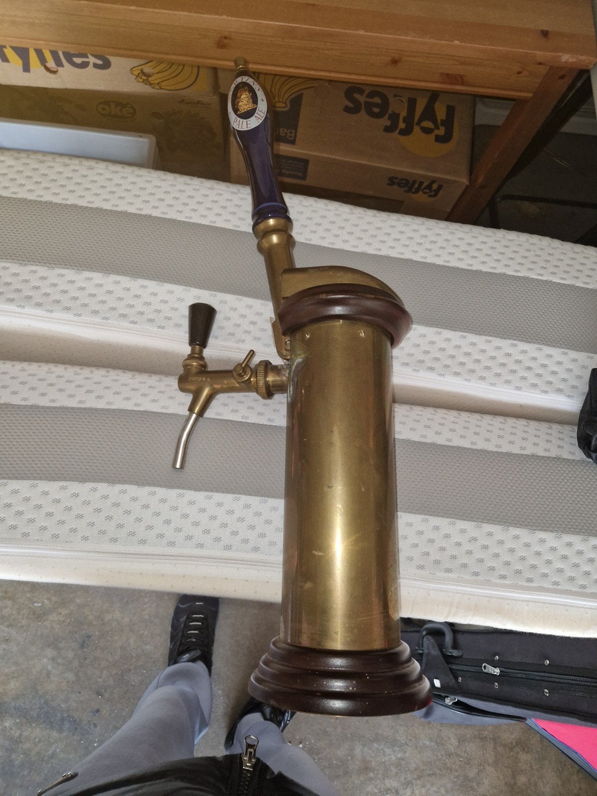 Vintage Martin's Pale Ale Biertap - Messing en Hout, Ophalen of Verzenden