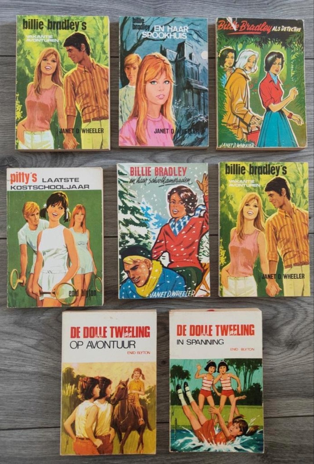 Vintage jeugdboeken: Billie Bradley, Pitty's, De Dolle Tweel, Ophalen, Gelezen, Fictie algemeen