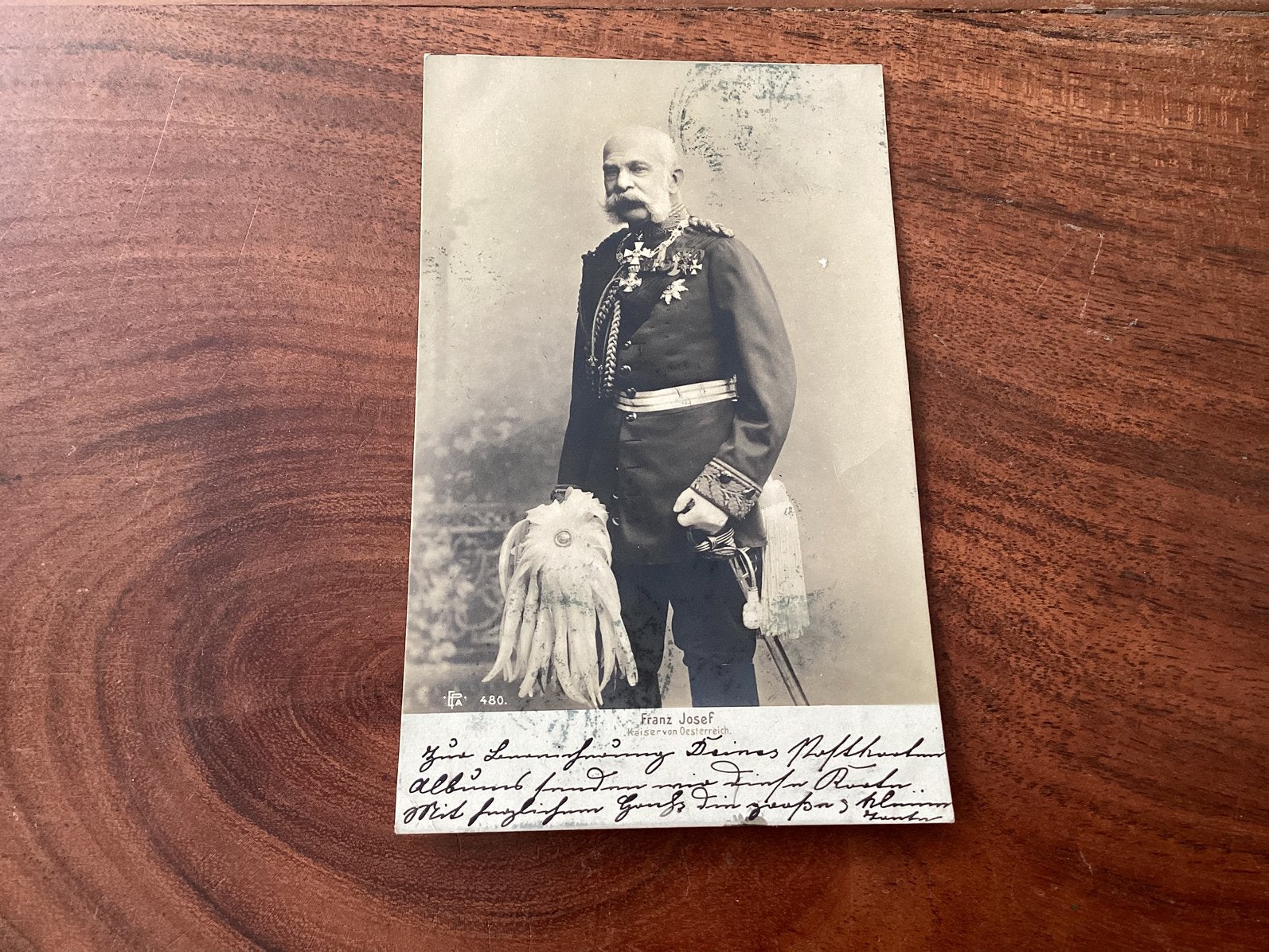 Originele postkaart keizer Frans Josef I Oostenrijk. 1912, Verzamelen, Ophalen of Verzenden, Voor 1920, Gelopen, Oostenrijk