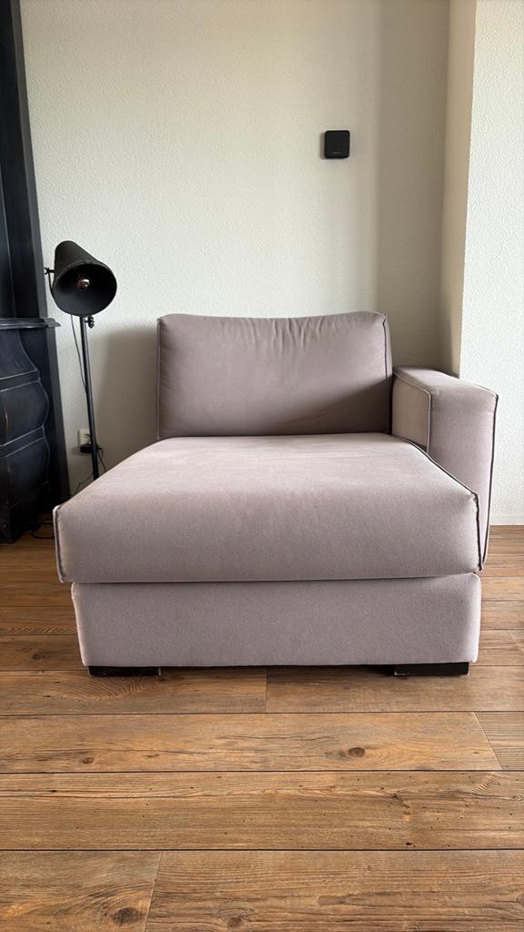 Comfortabele chaise longue, Huis en Inrichting, Fauteuils, Ophalen of Verzenden, Zo goed als nieuw, 100 tot 125 cm, Stof