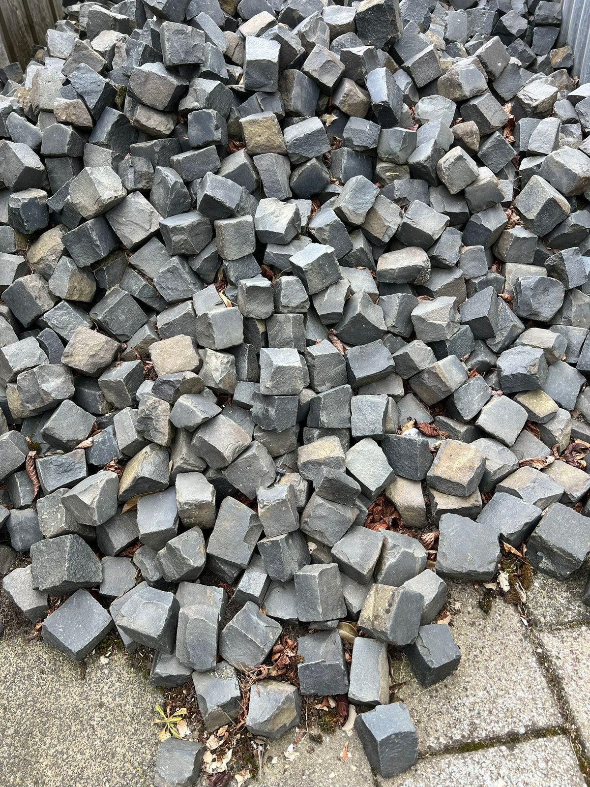 Granieten kinderkoppen basalt natuursteen kinderkopjes, Ophalen, Zo goed als nieuw, Graniet, Overige typen