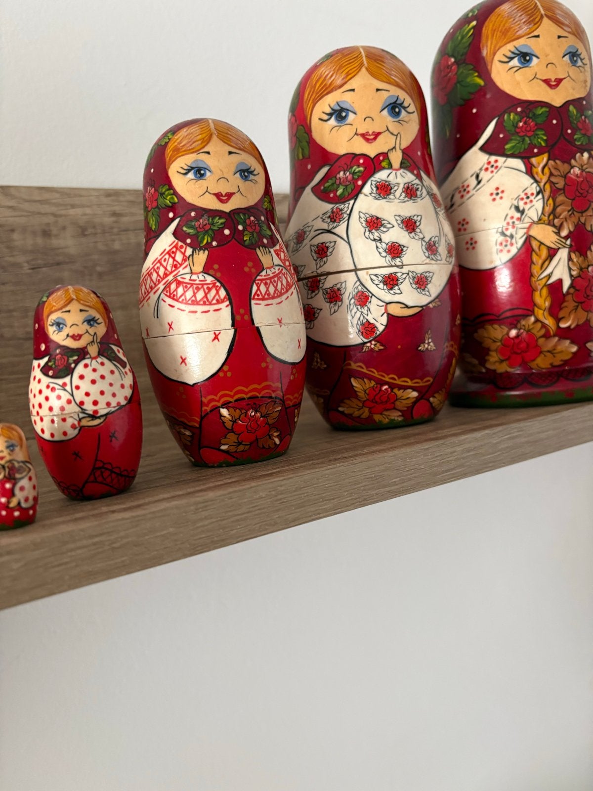 Set van 5 Russische Matroesjka poppen - Handgeschilderd, Ophalen of Verzenden, Gebruikt