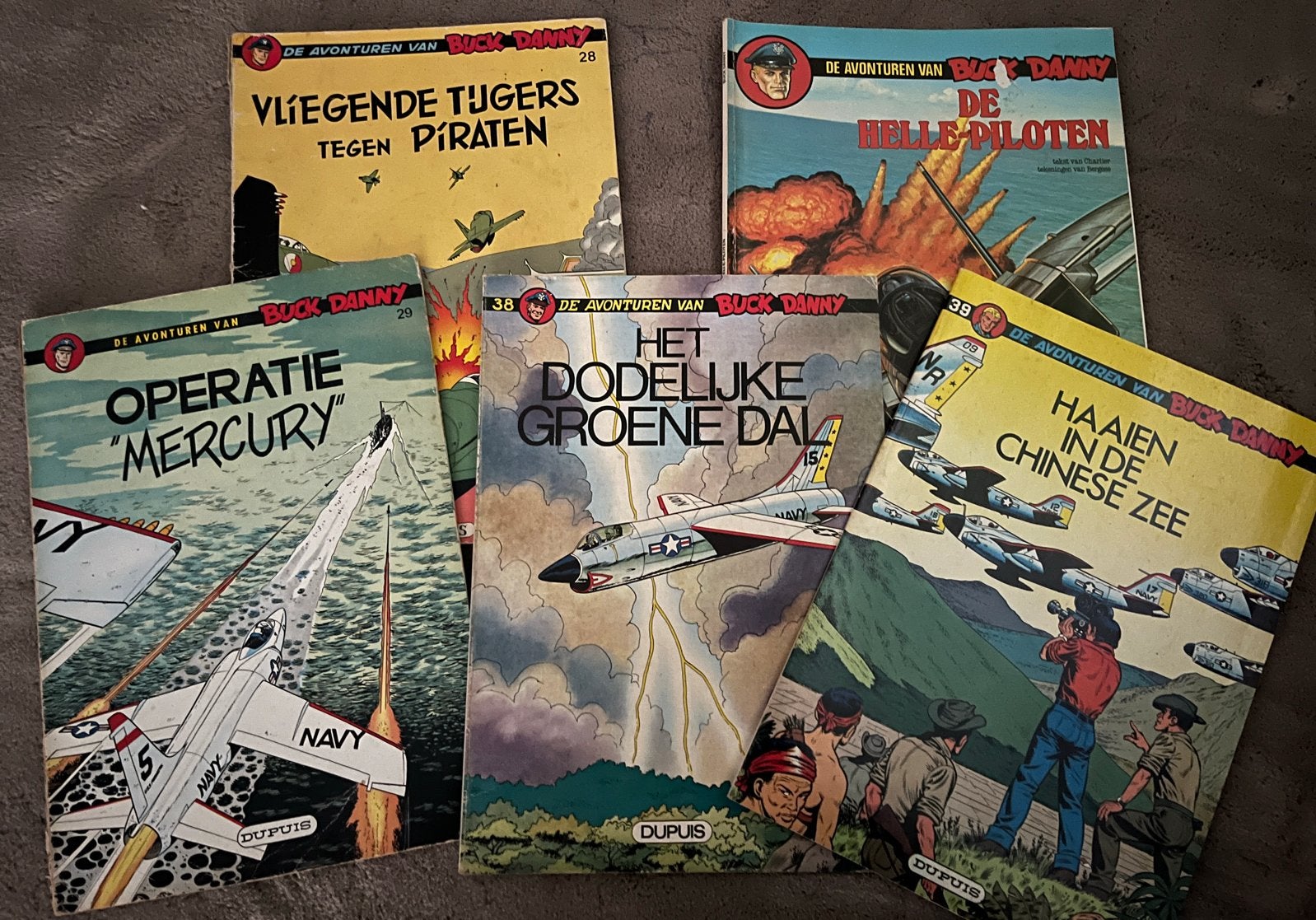 Buck Danny Stripboeken - Diverse Avonturen, Meerdere stripboeken, Ophalen of Verzenden, Gelezen