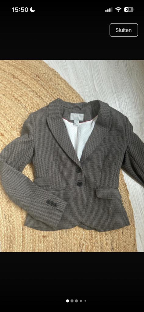 Geruite blazer, Ophalen of Verzenden, Zo goed als nieuw, Jasje, Maat 36 (S)