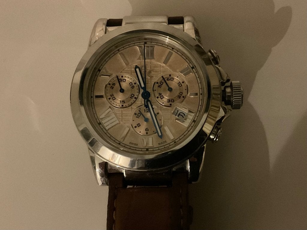 Heren horloge origineel CG merk., Ophalen of Verzenden, Zo goed als nieuw, Leer, Overige merken