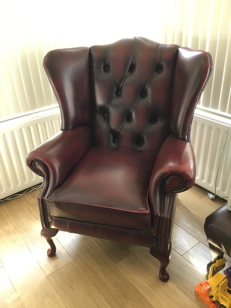 Stoelen, Ophalen, Gebruikt, Chesterfield, Leer