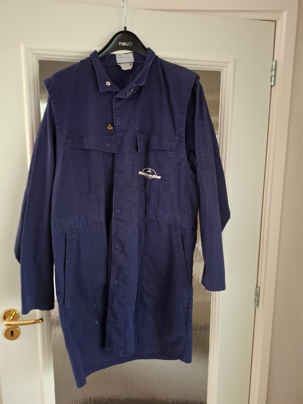 Vintage KLM Kleding Gazelle stofjas, donker blauw Maat 52, Ophalen of Verzenden, Gedragen, KLM Kleding