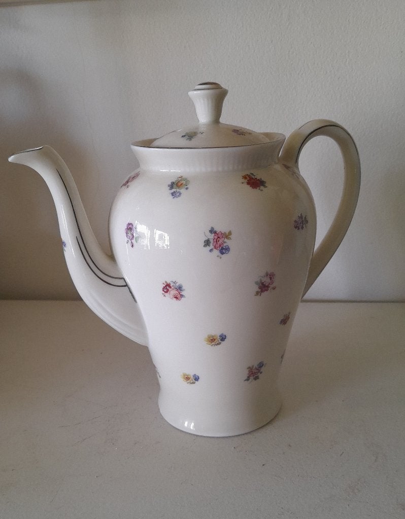 Mosa theepot / koffiepot met bloemenmotief, Overige materialen, Gebruikt, Overige merken, Overige typen