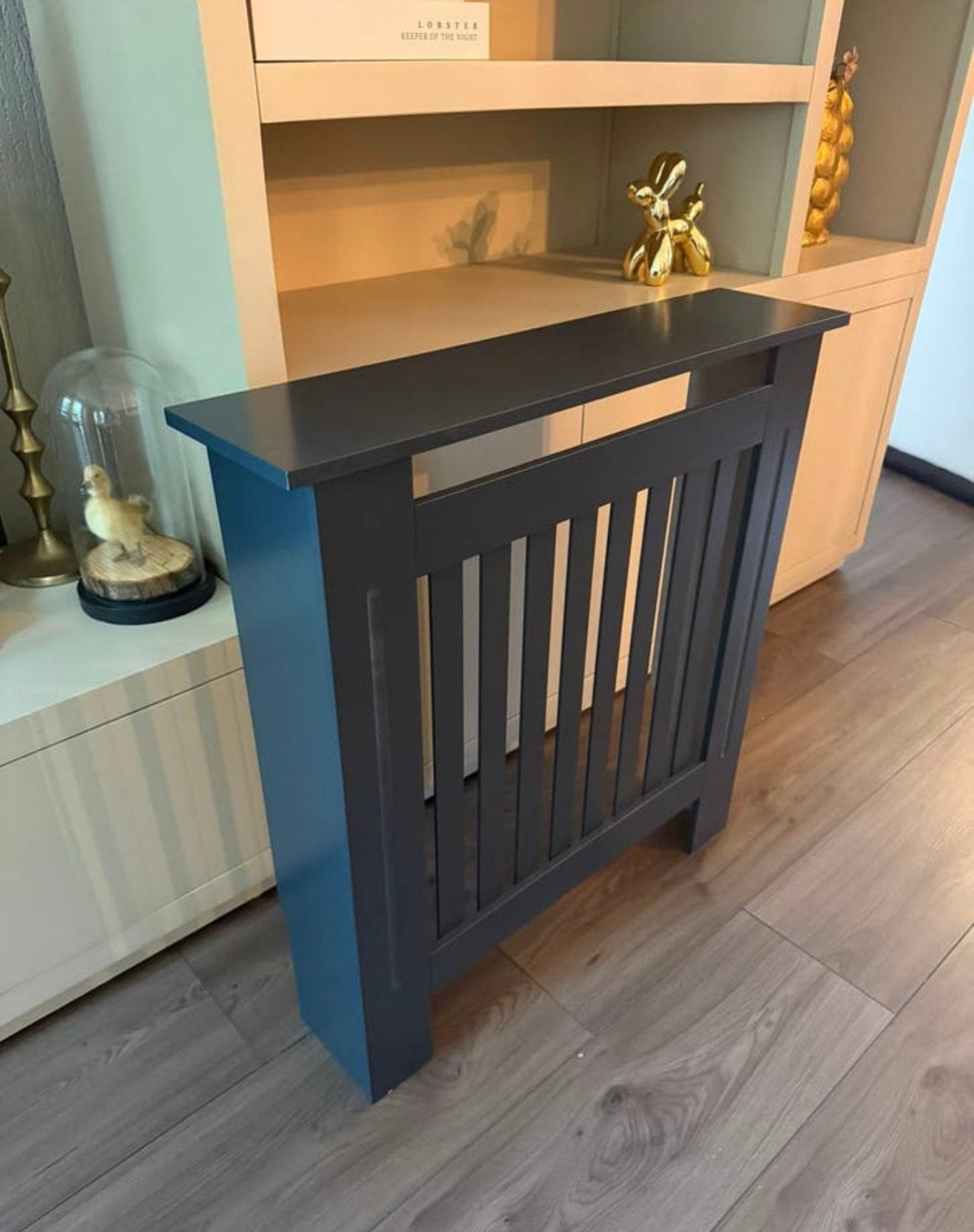 Stijlvolle Zwarte Radiatorombouw Lamellenontwerp, Ophalen of Verzenden, Nieuw, Radiator