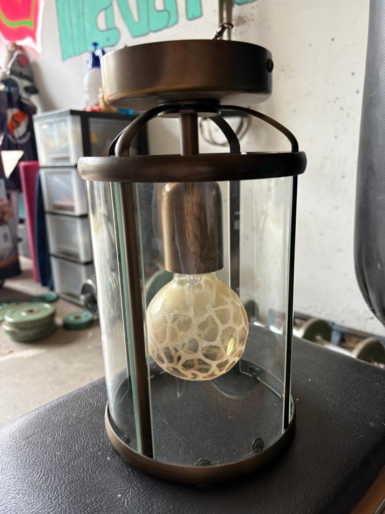 Steinhauer lamp met glas, Ophalen