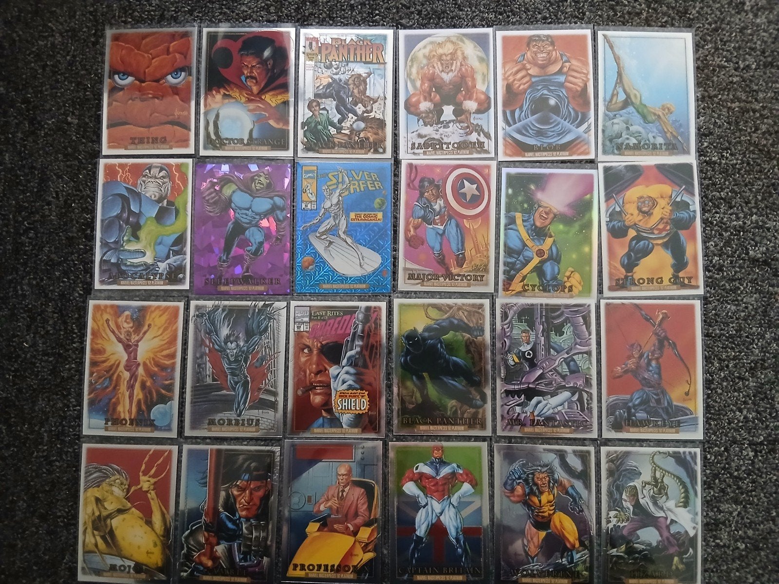 marvel masterpieces 1992 platinum, Ophalen of Verzenden