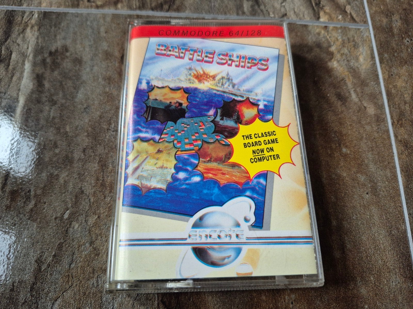 Commodore 64/128 Cassette Game: Battle Ships (Zeeslag), Gebruikt, 2 spelers, Eén computer, Ophalen of Verzenden