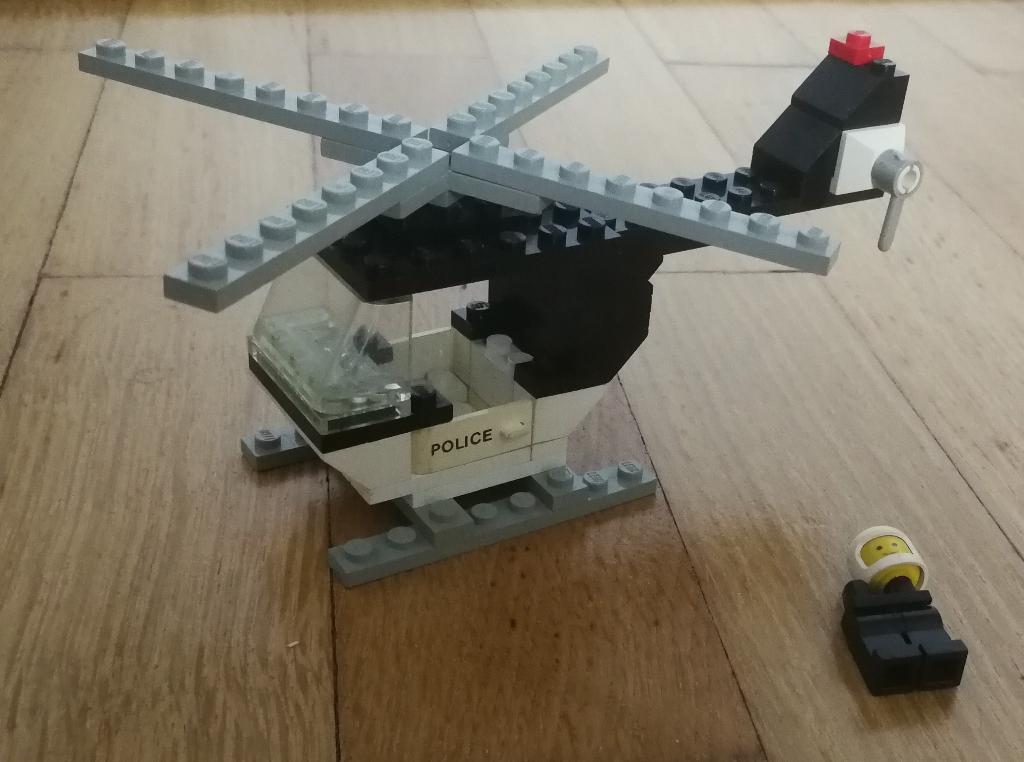 LEGO 645-1 Politie helikopter - 1979, Inclusief minifiguren, Gebruikt, Lego, Ophalen of Verzenden