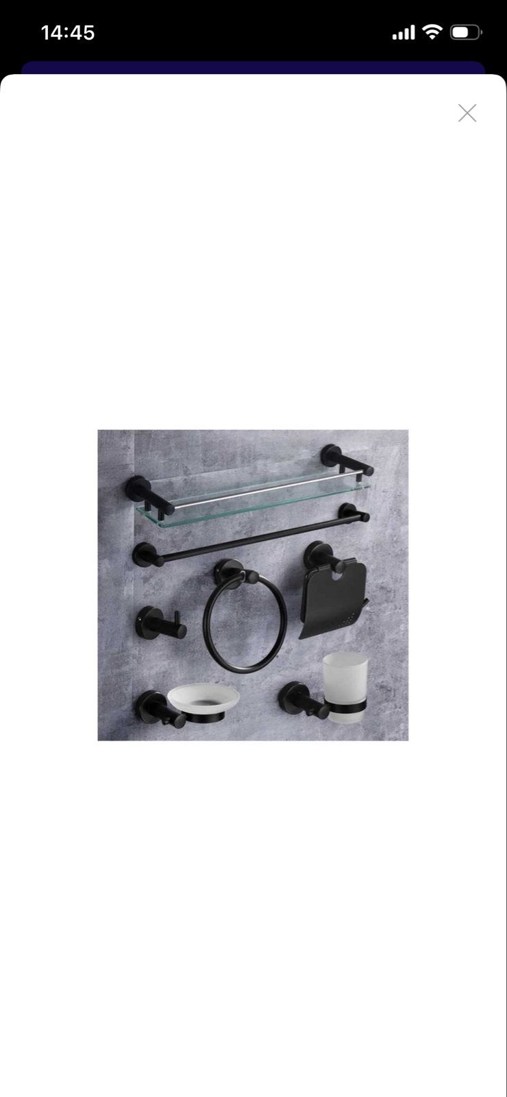 Badkamer Accessoires Set, Ophalen of Verzenden, Nieuw, Zwart, Overige typen