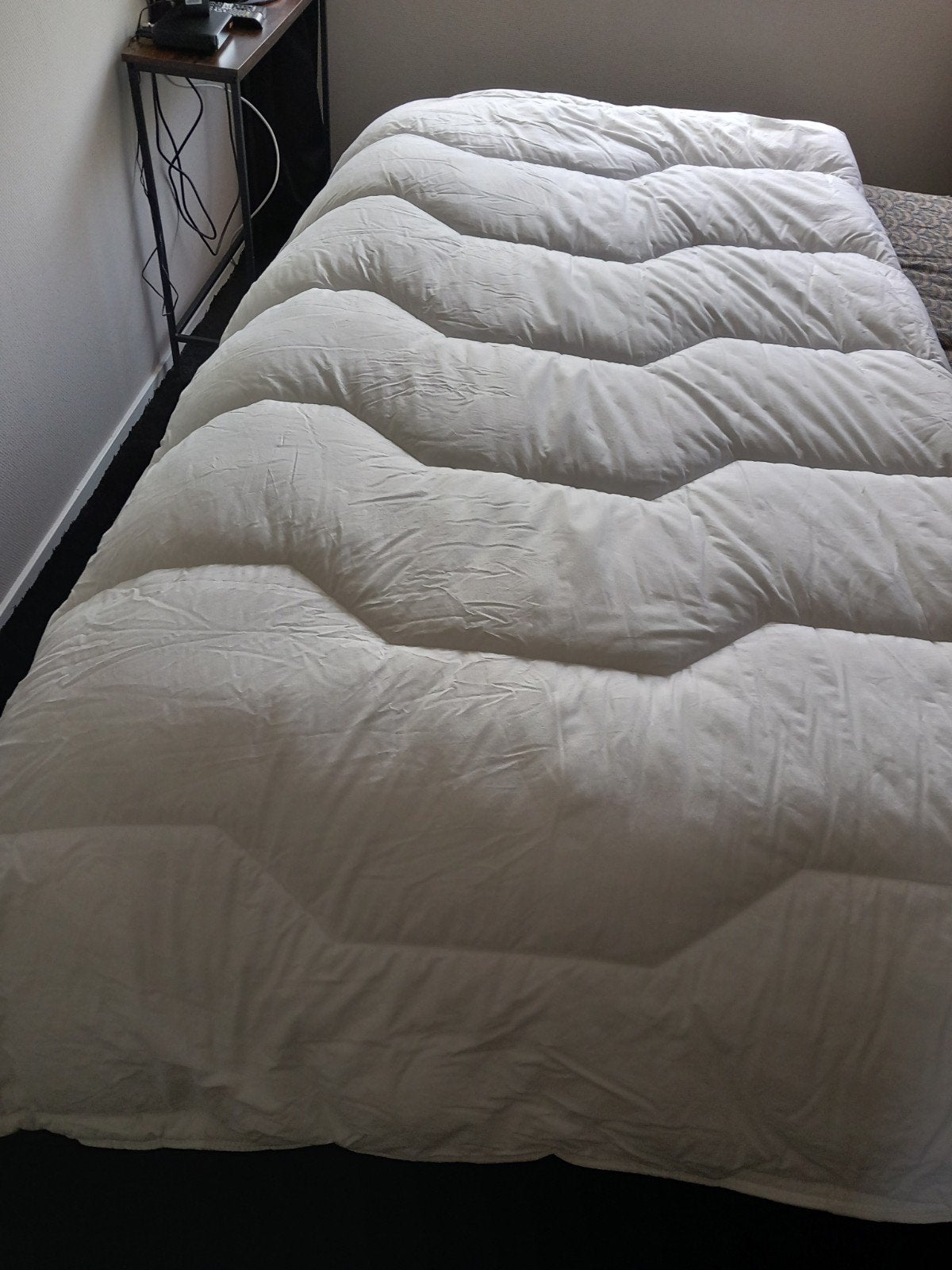 Helft van dekbed 260x220, Ophalen, Anti-allergisch, Lits-jumeaux, Wit