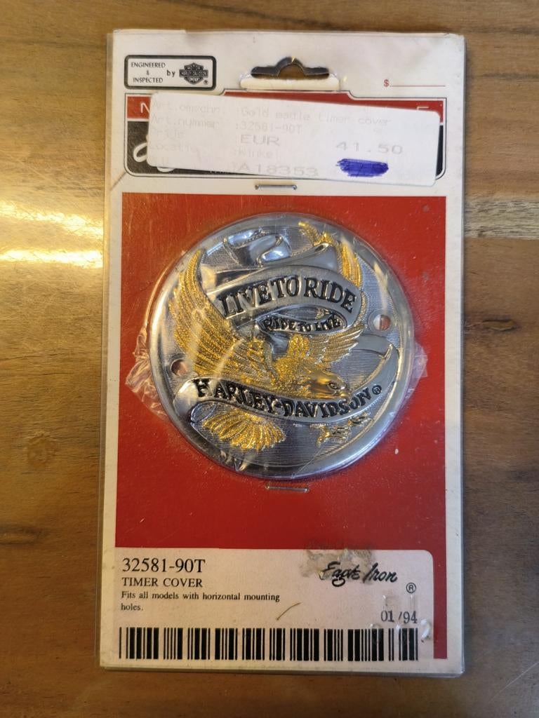 Harley Davidson Timer Cover - Unieke Adelaar Live to Ride, Ophalen of Verzenden