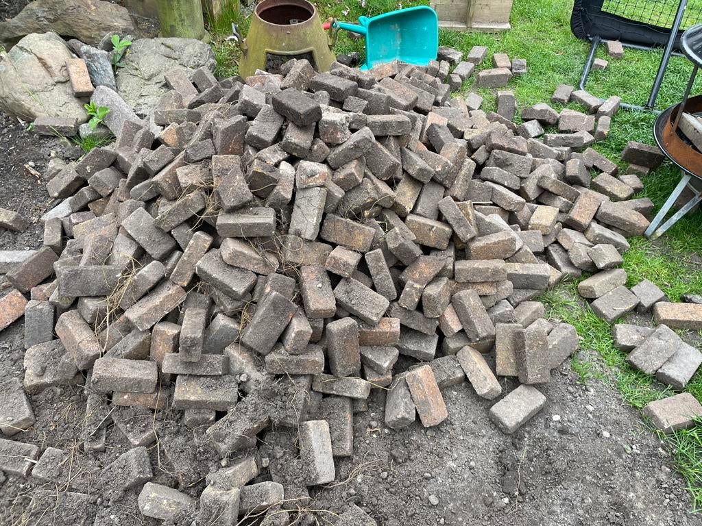 Bakstenen GRATIS, Tuin en Terras, Ophalen, Gebruikt, Hout