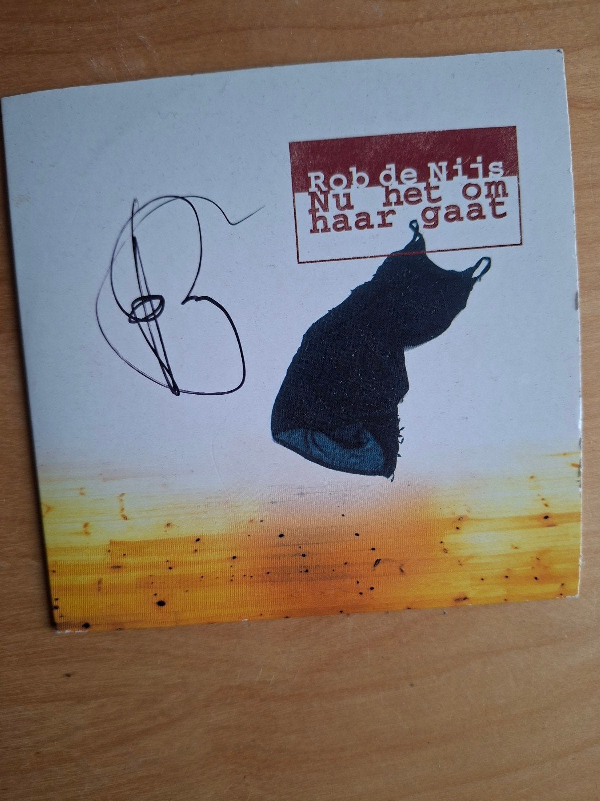Rob de Nijs gesigneerde cd single. Handtekening., Gebruikt, Pop, Ophalen of Verzenden, Gesigneerd