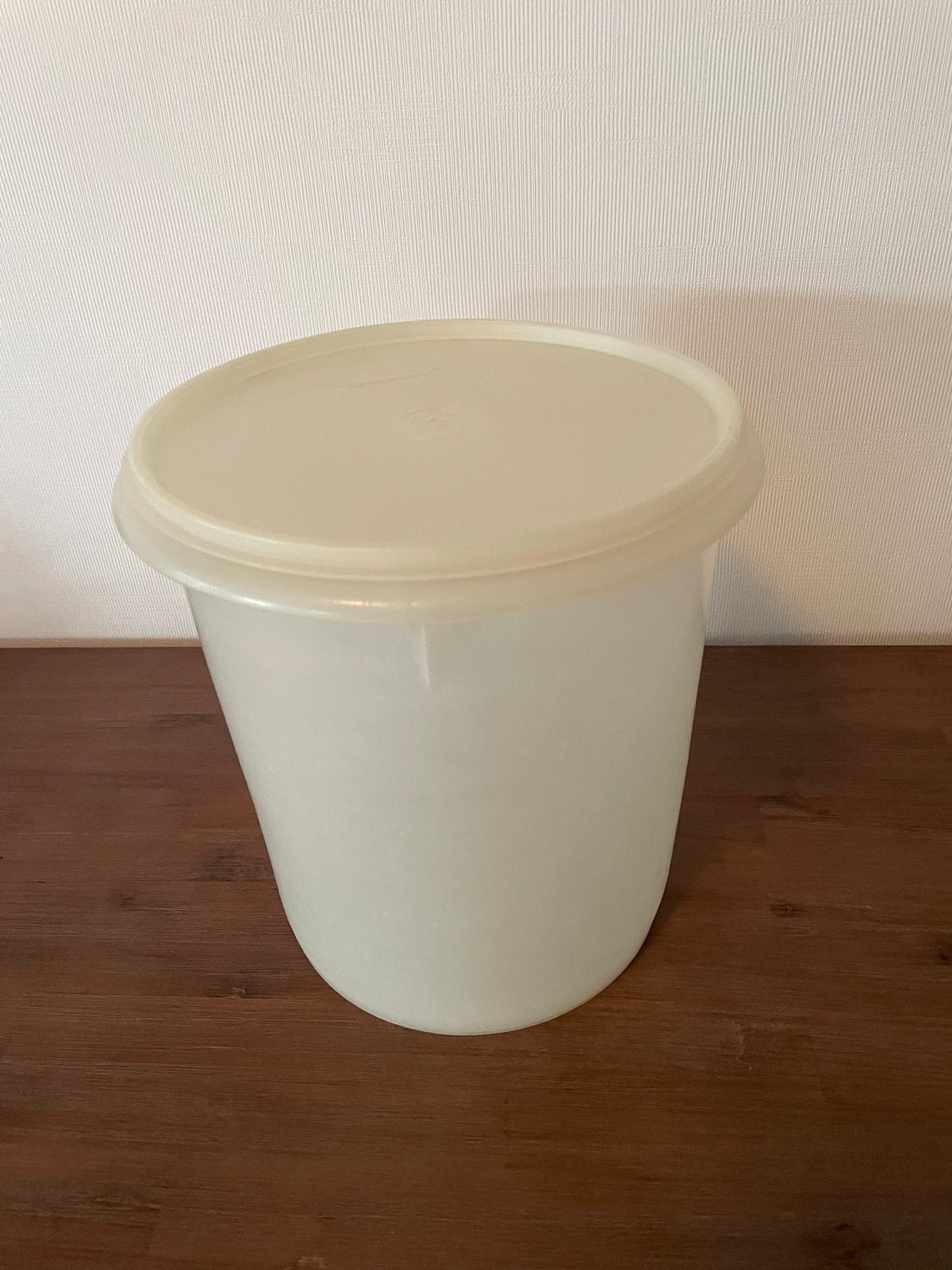 Tupperware wasemmer met deksel - Wit, Ophalen, Gebruikt, Wit, Luchtdicht