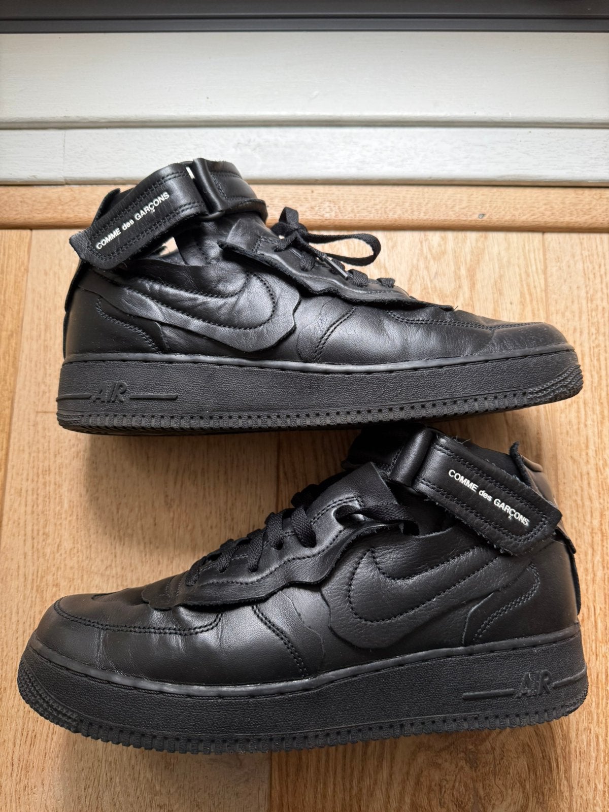 Nike Air Force 1/Comme des Garçons maat 43, Kleding | Heren, Zwart, Ophalen of Verzenden, Sneakers of Gympen, Gedragen