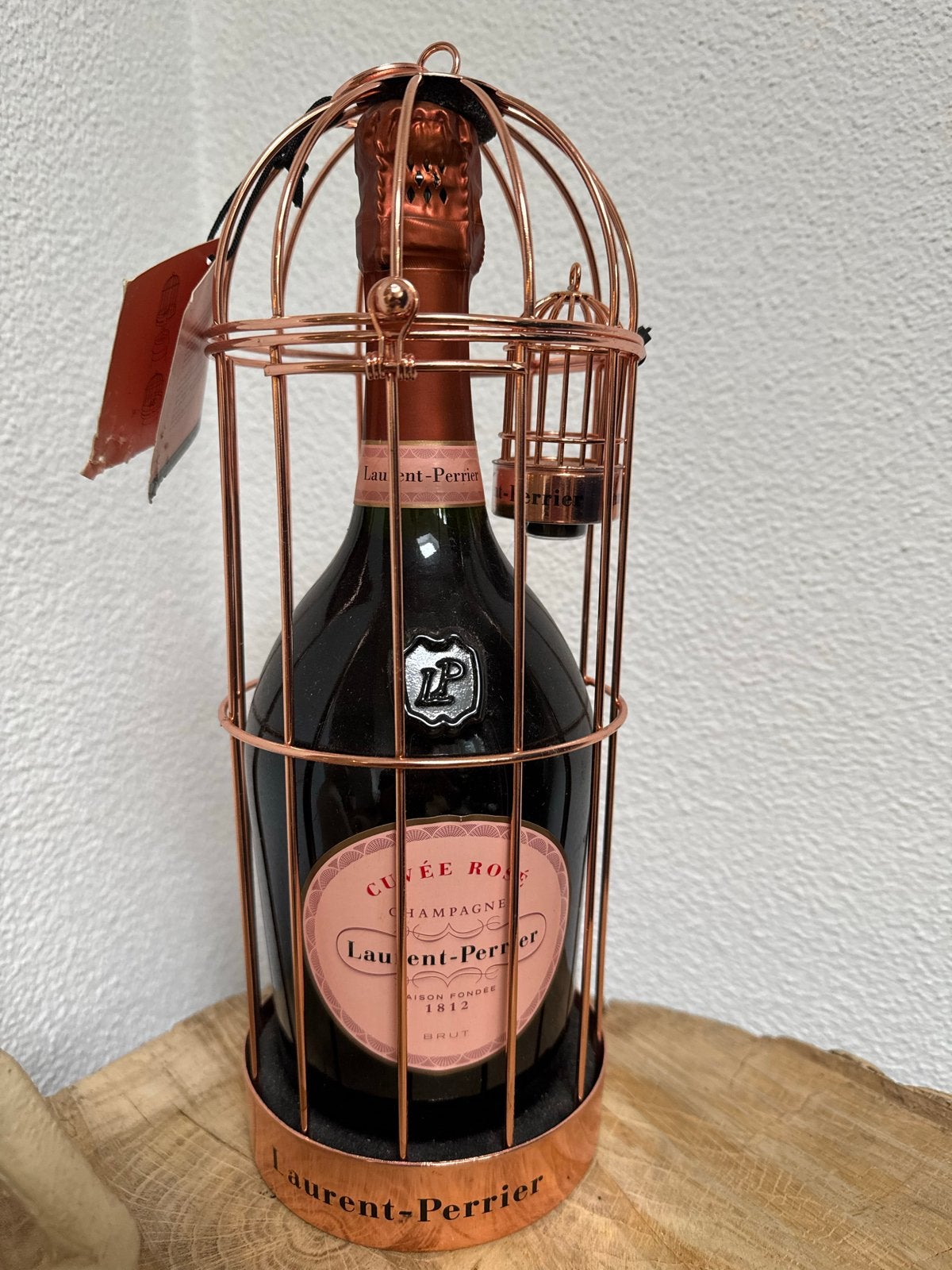 Laurent-Perrier Cuvée Rosé Champagne in kooi, Verzamelen, Wijnen, Frankrijk, Nieuw, Ophalen of Verzenden, Champagne