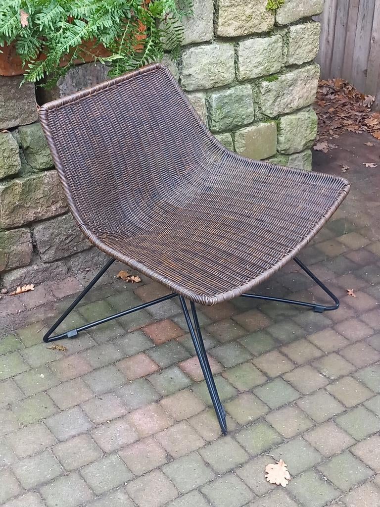 Woood Otis fauteuil - Stijlvolle relaxstoel., Ophalen, 75 tot 100 cm, Zo goed als nieuw, Metaal