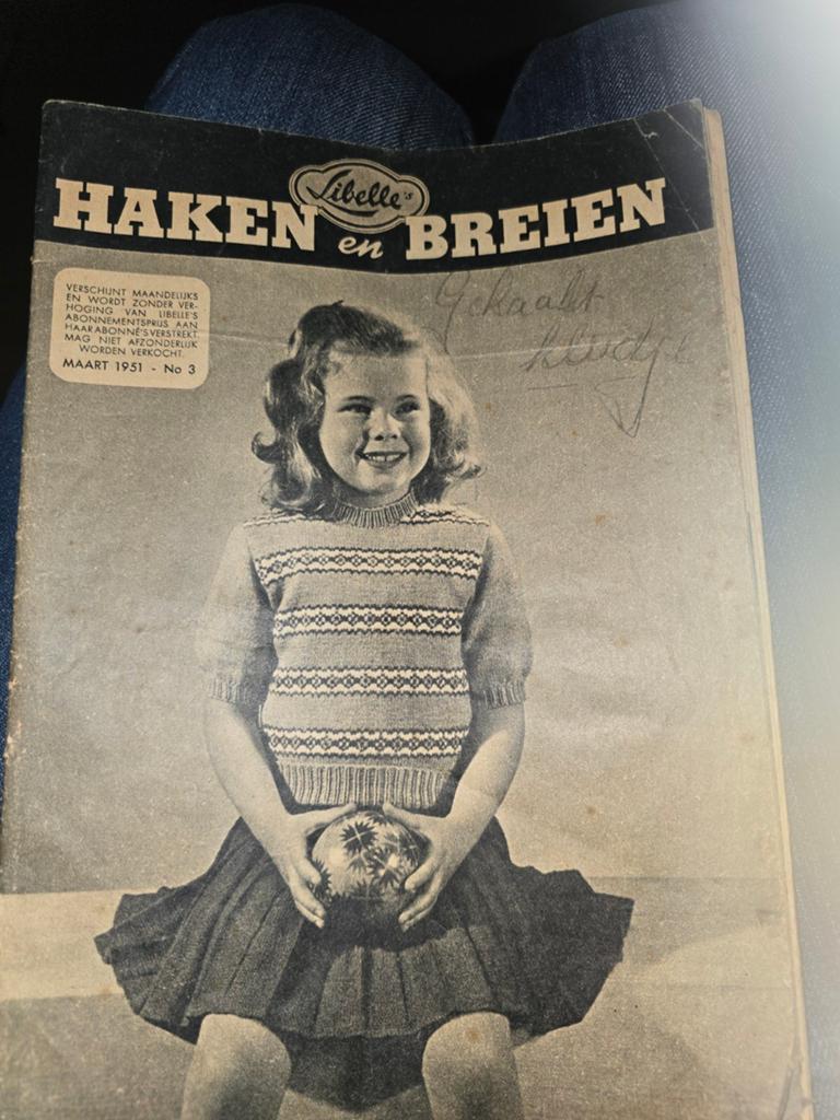 Libelle Haken en Breien nr 3 - Maart 1951, Ophalen of Verzenden, Gebruikt, Breien of Haken, Patroon of Boek