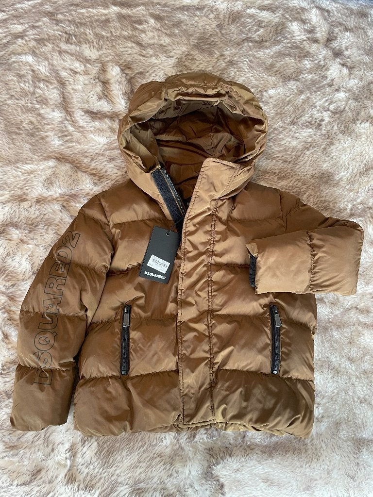 Dsquared winterjas kids (bruin), Kinderen en Baby's, Ophalen of Verzenden, Gebruikt