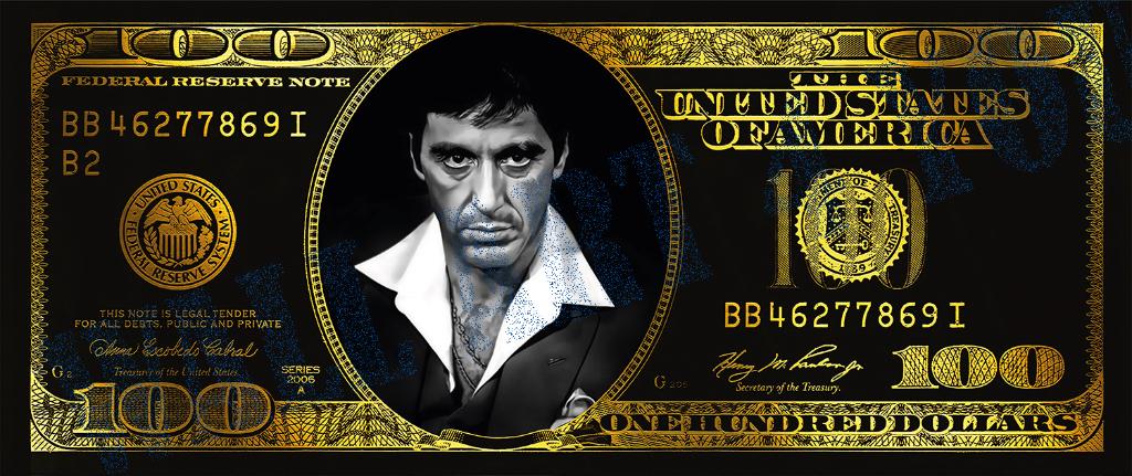 Scarface Tony Montana aluminium dibond 160x70cm, Huis en Inrichting, Ophalen, Nieuw, Schilderij, Minder dan 50 cm
