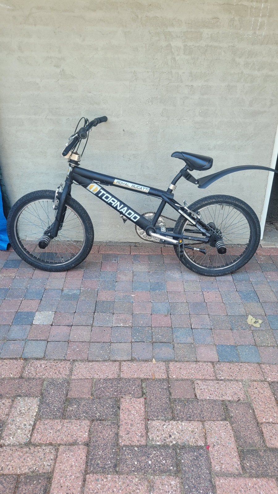 Royal Bugatti Tornado BMX - Zwart, Ophalen, Gebruikt, Staal, Velgrem