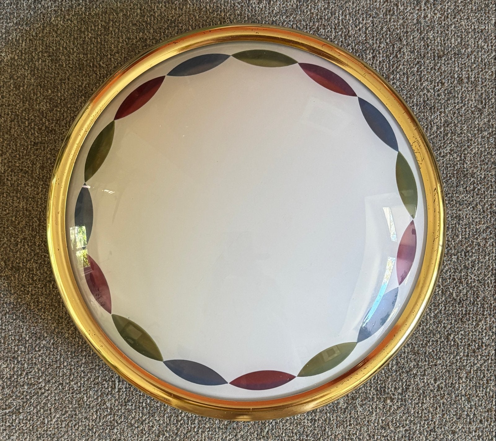 Vintage plafondlamp met gekleurde accenten, Metaal, Overige merken, Gebruikt, Meerkleurig