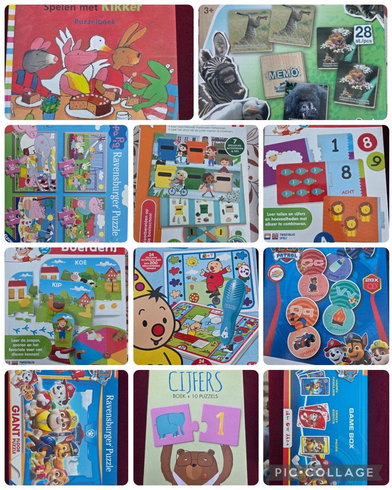 Diverse puzzels en spellen: Bumba, Paw Patrol, Kikker ed Pep, Kinderen en Baby's, Ophalen of Verzenden, Zo goed als nieuw
