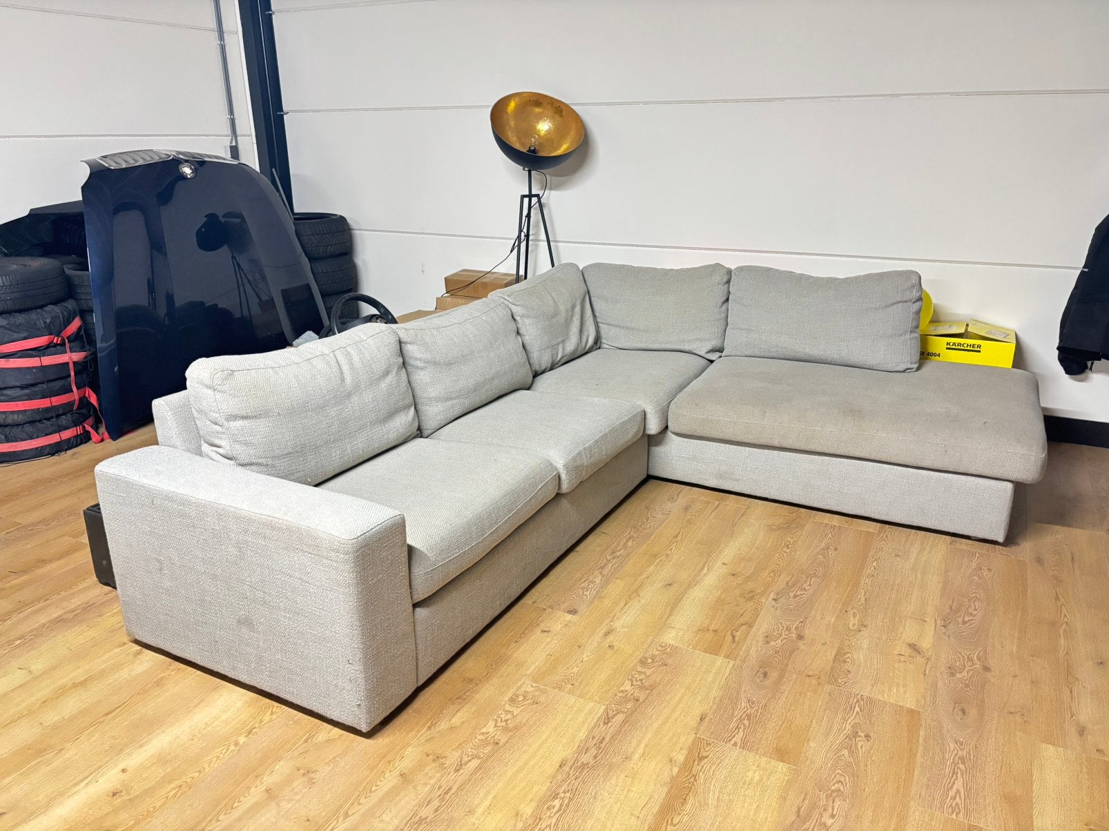 Hoekbank 275x230cm GRATIS, Huis en Inrichting, Ophalen, Zo goed als nieuw