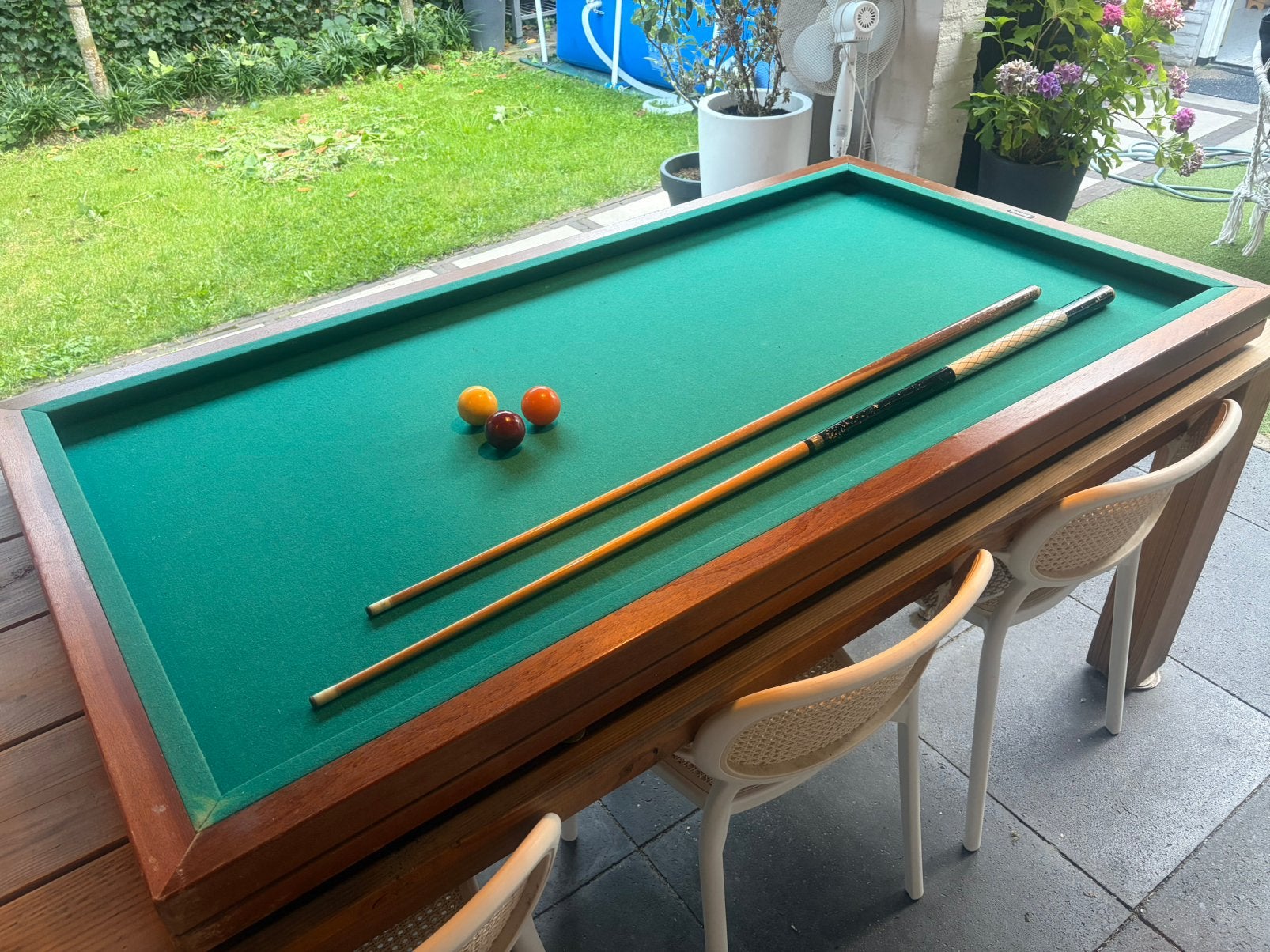Tafelbiljart, Ophalen, Gebruikt, Biljarttafel
